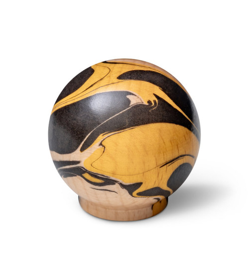 Bouton de meuble en bois de hêtre Jaune