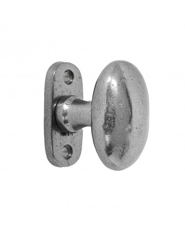 Bouton de porte chromé en fer 1020 -  poignée design