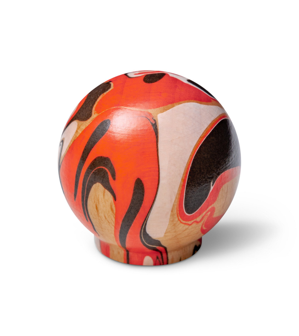 Bouton de meuble en bois de hêtre Rouge cerise