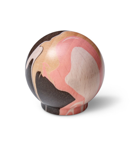 Bouton de meuble en bois de hêtre Rose