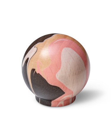 Bouton de meuble en bois de hêtre Rose