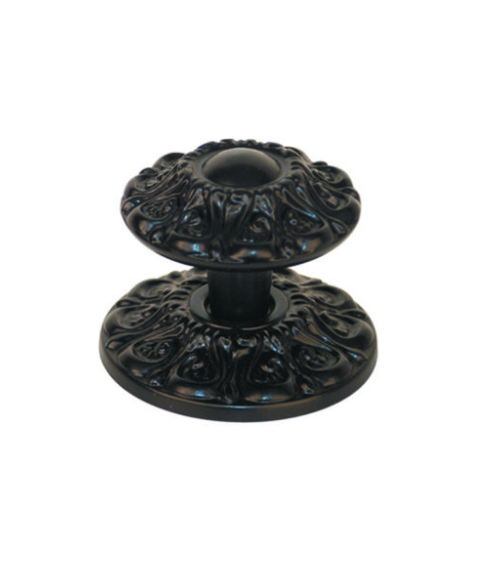 Bouton de porte de tirage Marguerite noir