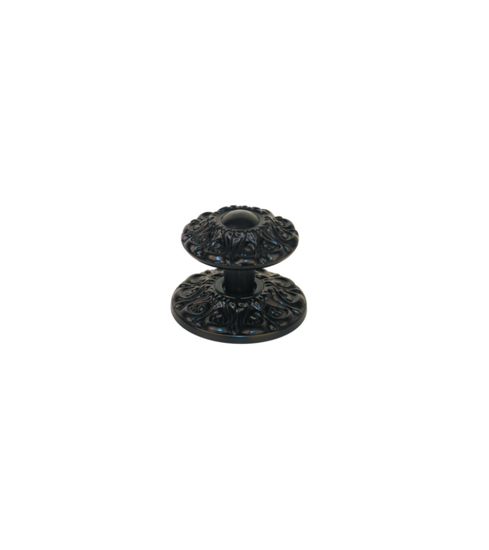 Bouton de porte de tirage Marguerite noir