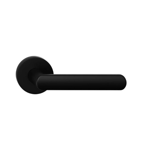 Poignée de porte ICONE ronde noire mat