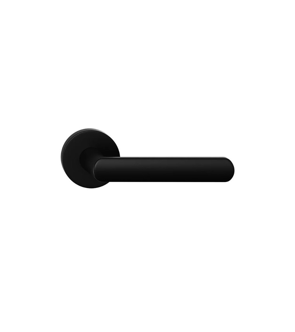 Poignée de porte ICONE ronde noire mat