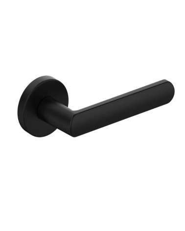 Poignée de porte ICONE ronde noire mat