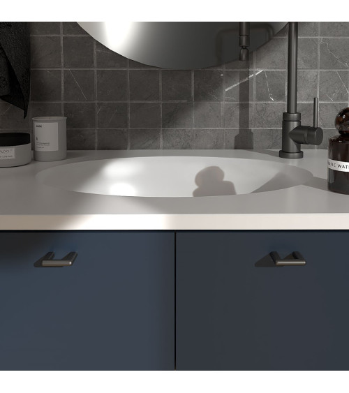 Poignée de meuble titane NOX poignée design