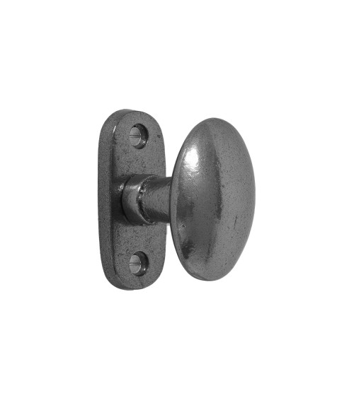 Bouton de porte chromé en fer 1018 -  poignée design