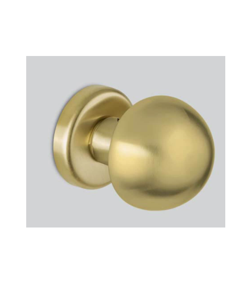 Bouton de porte fiss 50 en finition or satiné