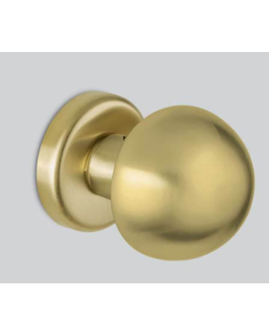 Bouton de porte fiss 50 en finition or satiné