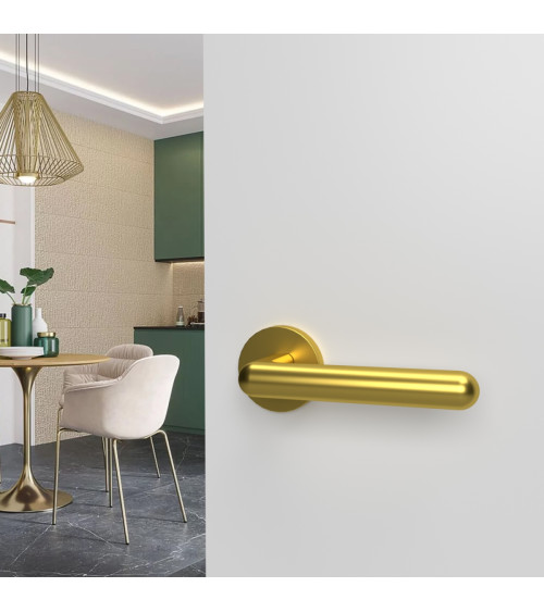 Poignée de porte or poli NOX quincaillerie design
