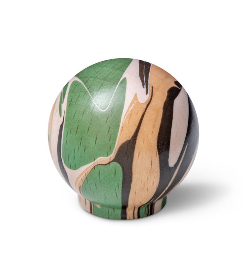 Bouton de meuble en bois de hêtre Vert riche