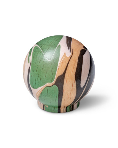 Bouton de meuble en bois de hêtre Vert riche