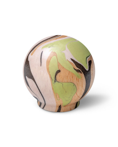 Bouton de meuble en bois de hêtre Réséda