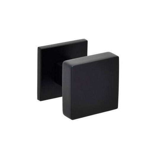 Bouton de porte carrée de couleur noire