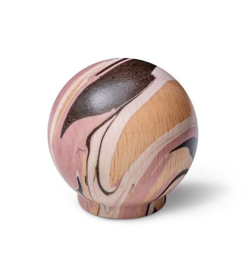 Bouton de meuble en bois de hêtre Lilas