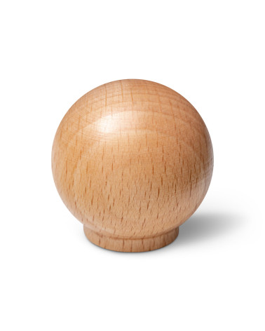 Bouton de meuble en bois de hêtre