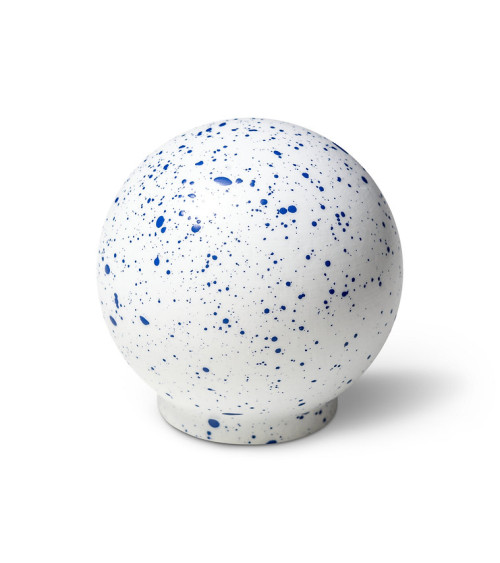 Bouton de meuble en bois de hêtre Blanc et bleu Mélange