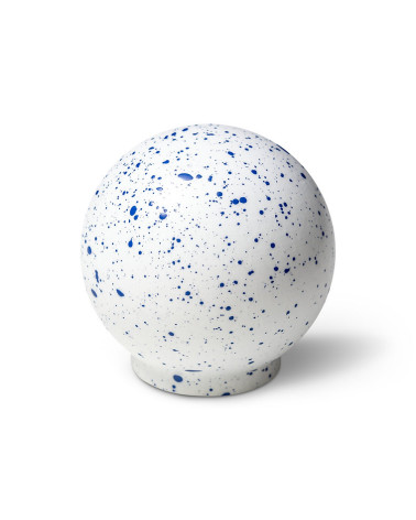 Bouton de meuble en bois de hêtre Blanc et bleu Mélange
