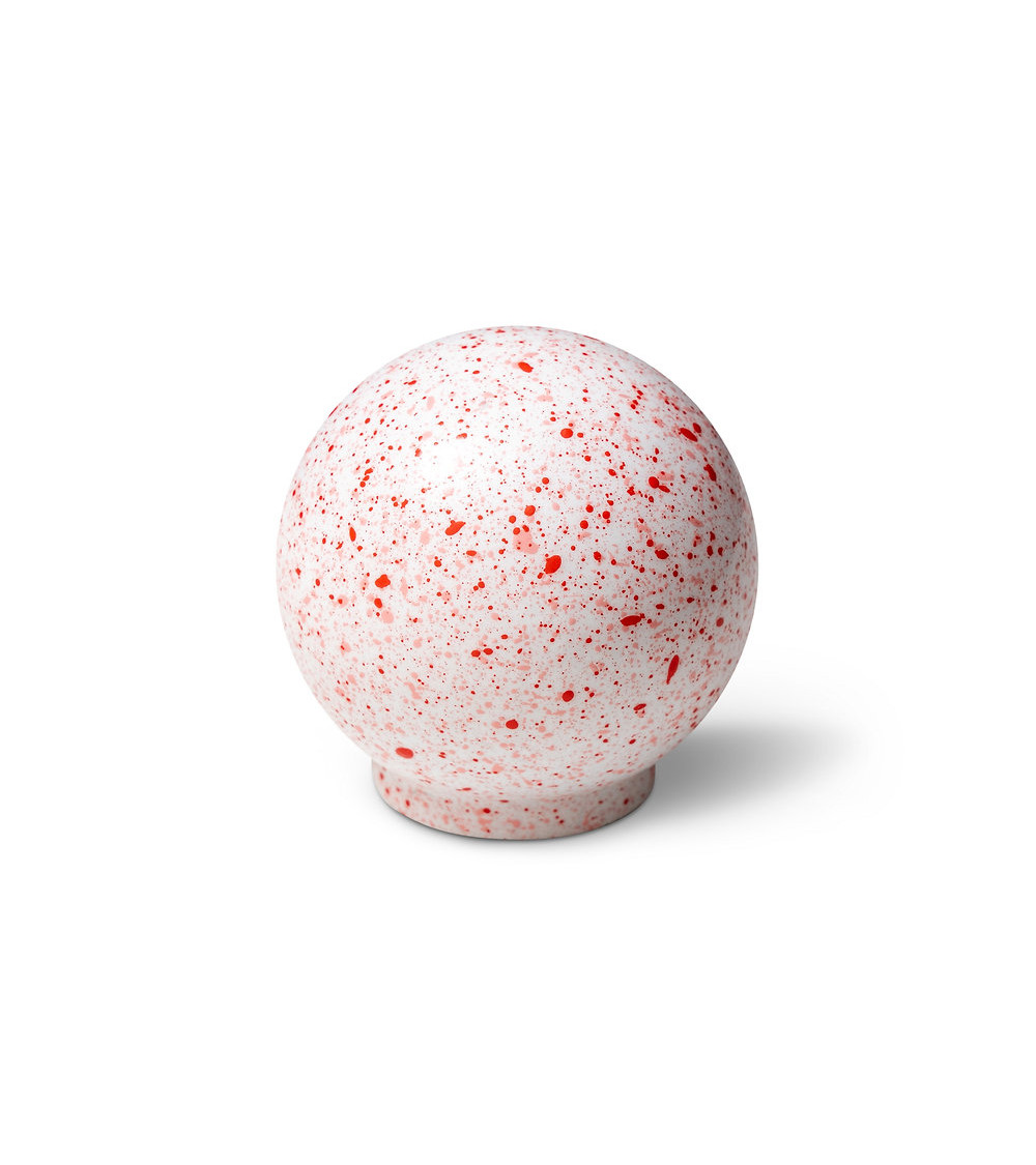 Bouton de meuble en bois de hêtre Mousse aux framboises Mélange par Blanc