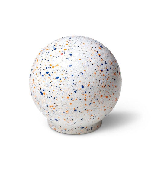 Bouton de meuble en bois de hêtre Mélange - Blanc bleu orange