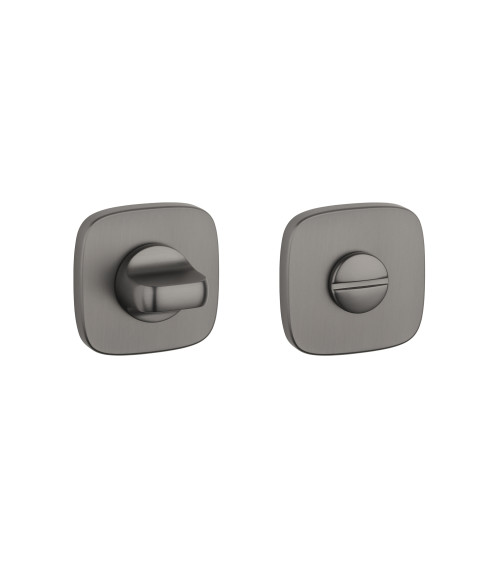 Rosace de porte carrée-ronde WC quincaillerie design