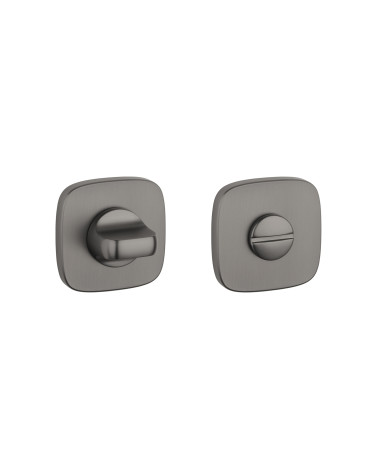 Rosace de porte carrée-ronde WC quincaillerie design