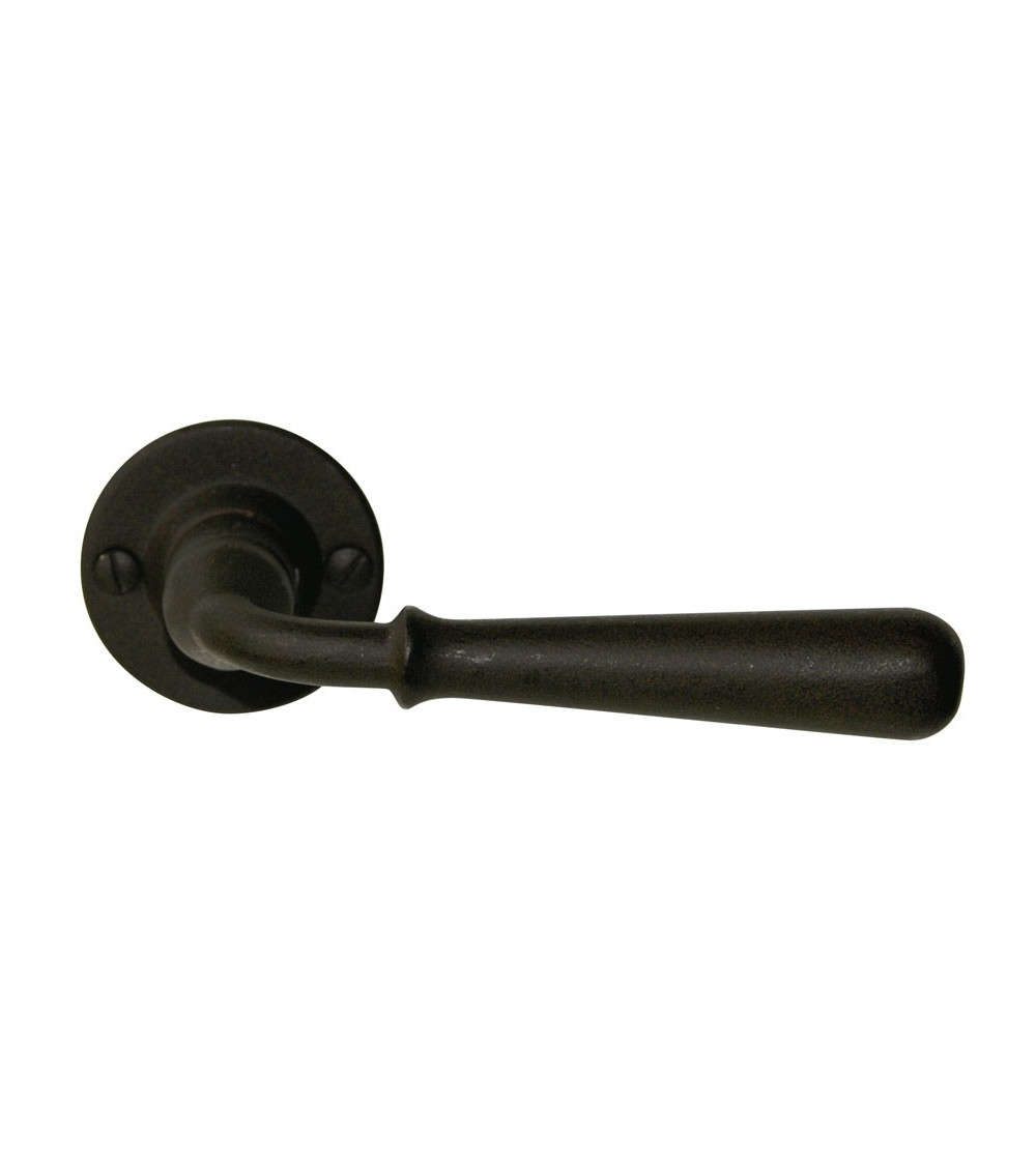 Poignée de porte couleur noire HINON ronde -  poignée design