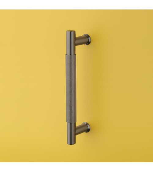 Poignée de tirage simple texturée pour porte 1770 finition anthracite poignée design