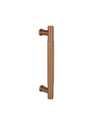 Poignée de tirage simple texturée pour porte  1770 finition cuivre poignée design