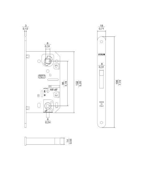Serrure magnétique VERUM Clé de chambre