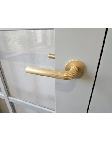 Poignées de porte or satiné Frella