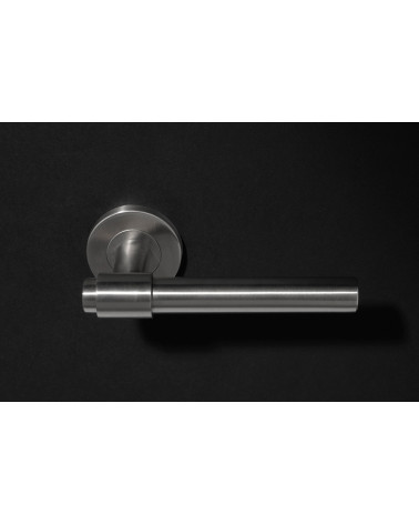 Poignée de porte IRATY inox brossé mat, Grade 3 usage intensif
