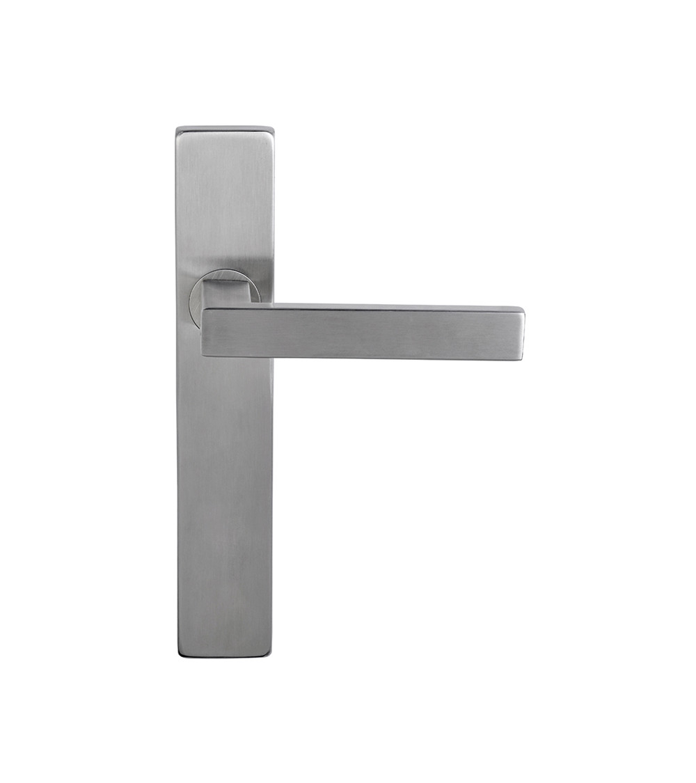 Poignée Majestea inox sur plaque rectangulaire BDC