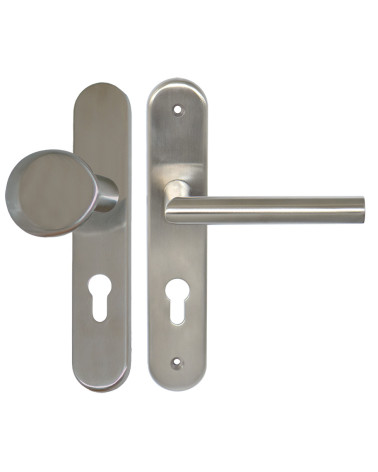 Ensemble palière Amande/Altesse sur plaques mssives inox cylindre