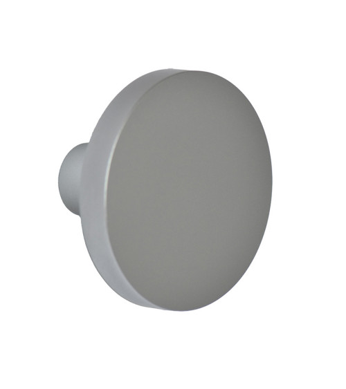 Patère murale Ronde aluminium argent
