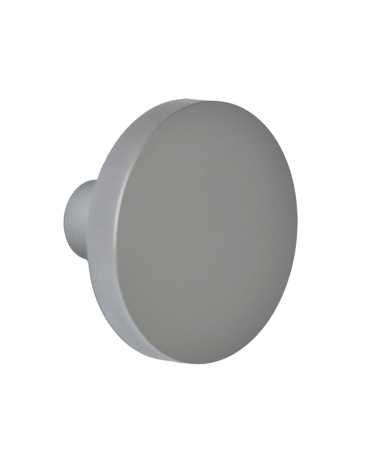 Patère murale Ronde aluminium argent