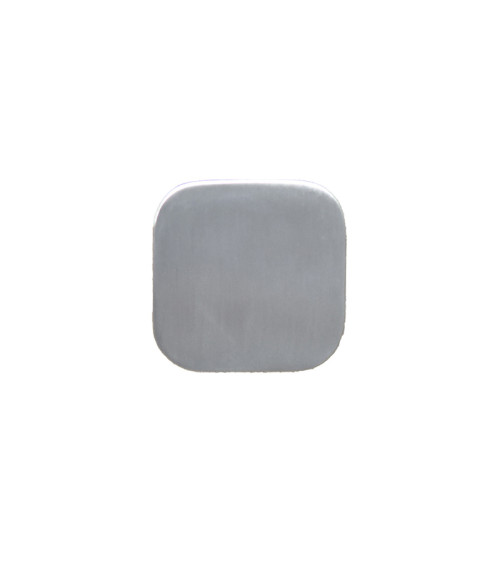 Patère murale carrée fine Inox D.60