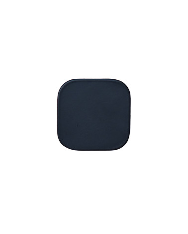 Patère murale carrée fine inox Noir mat D.60