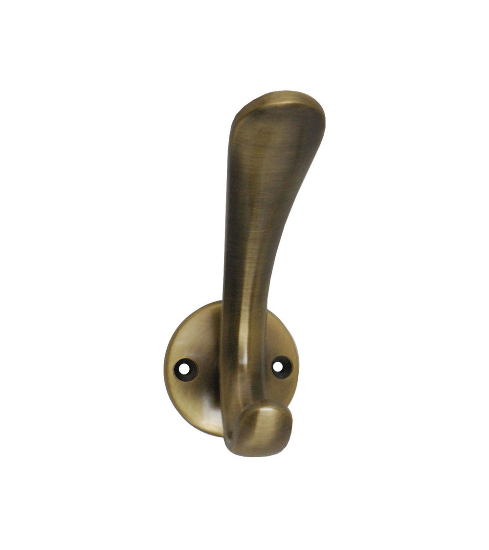 Patère murale Courbe bronze