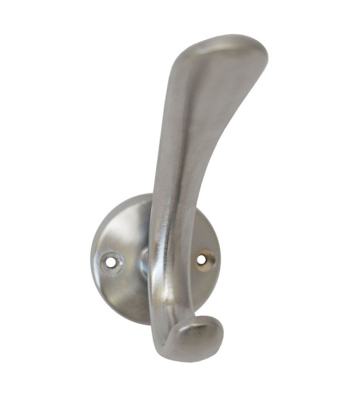 Patère murale Courbe aspect Inox