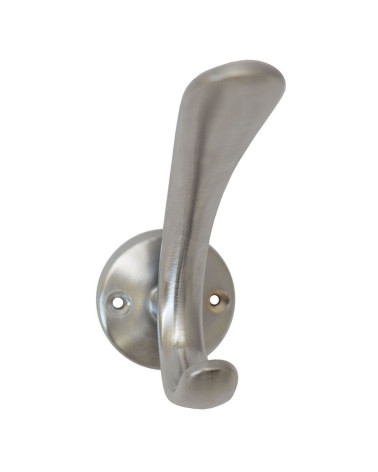 Patère murale Courbe aspect Inox