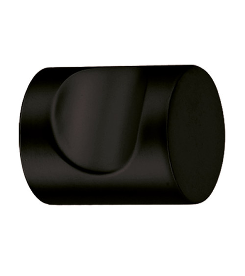 Bouton de meuble encoche Noir Mat