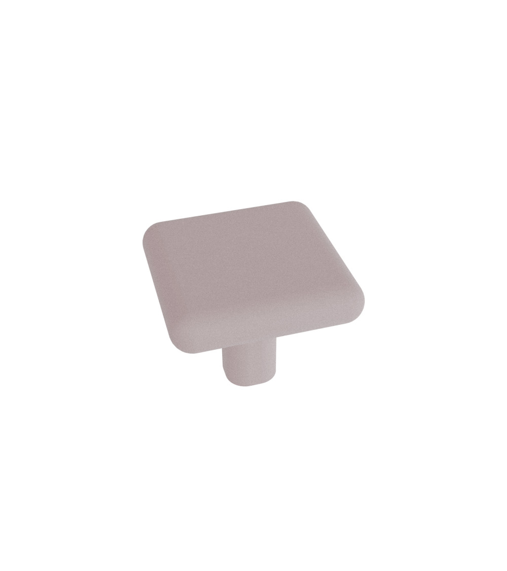 Bouton de meuble rose poudré NOX poignée design