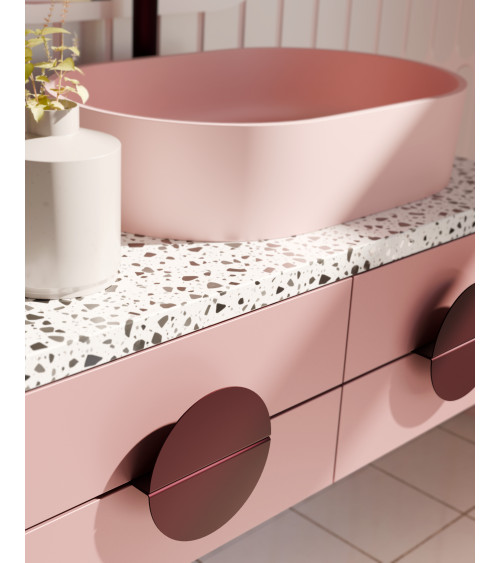 Poignée de meuble bordeaux ZORIA poignée design
