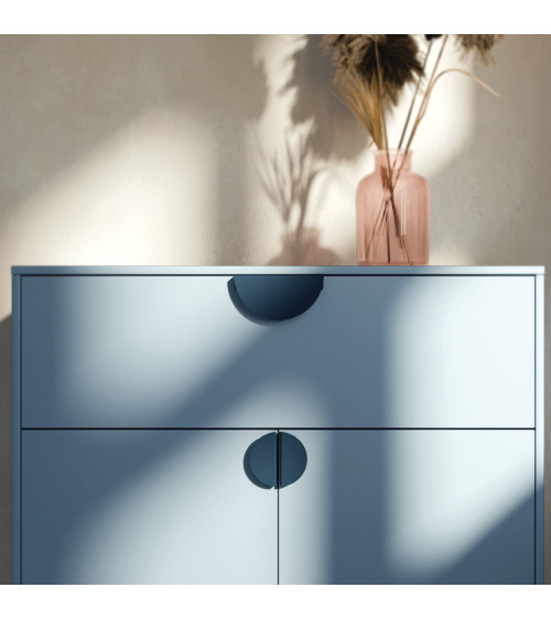 Poignée de meuble bleu marine ZORIA poignée design
