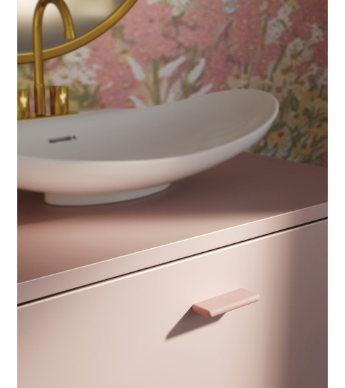 Poignée de meuble rose poudré NOX-1 poignée design