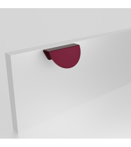 Poignée de meuble bordeaux ZORIA oblique poignée design