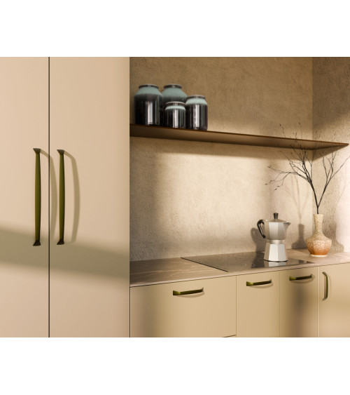 Poignée de meuble marron olive SONGO poignée design