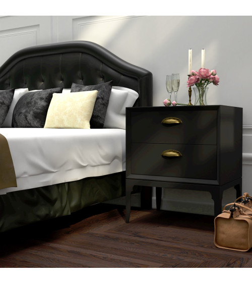 Poignée de meuble patine sur laiton ASHEMA poignée design